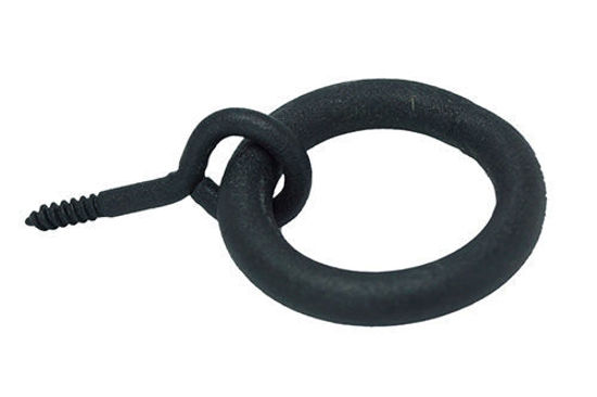Picture of Black Shutter Pull Ring w/Attached Screw (each)